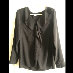 DKNY black blouse